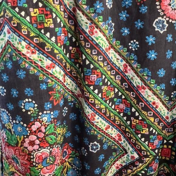 Vintage Free People Y2K Boho Floral Babydoll Velvet Strap Dress DeadStock Sz 10 - Picture 3 of 7